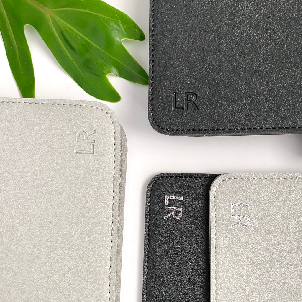 Luxe Leather Planner Cover | BLACK