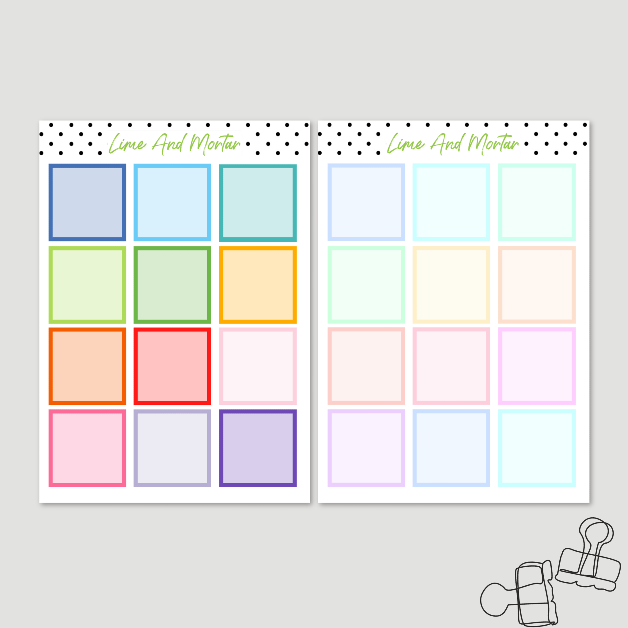 Square Box Sticker Square Box Stickers – Lime And Mortar