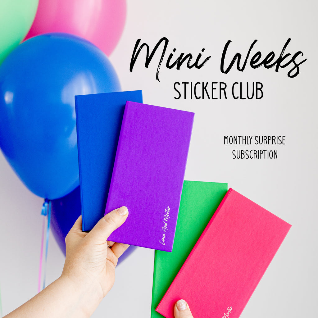 SUBSCRIPTION: Mini Weeks Sticker Club
