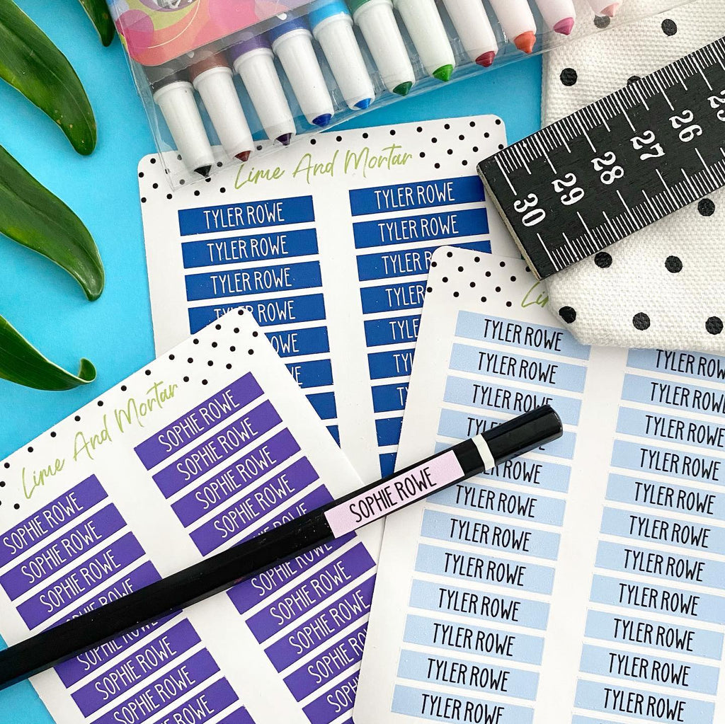 Custom Pencil Labels
