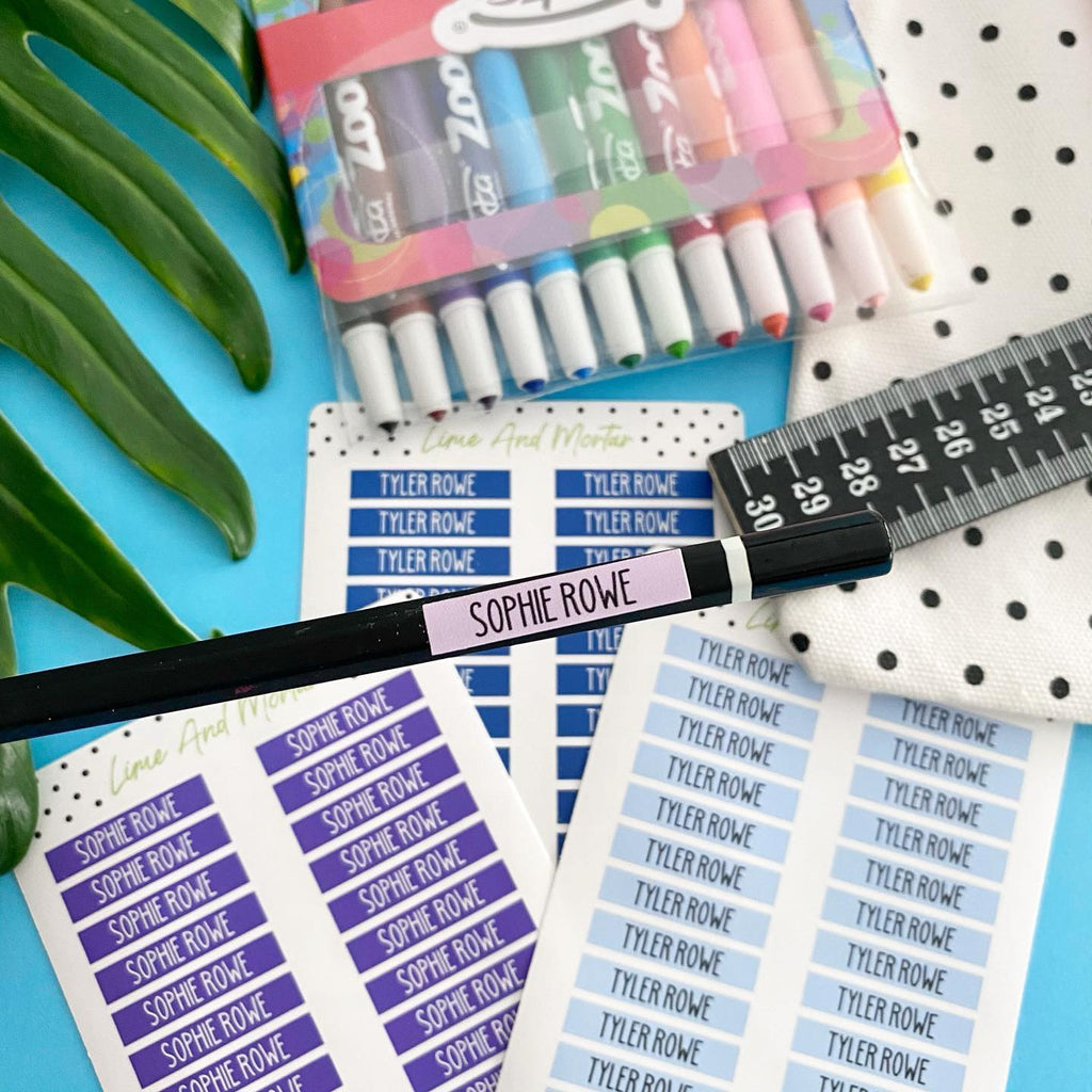 Custom Pencil Labels