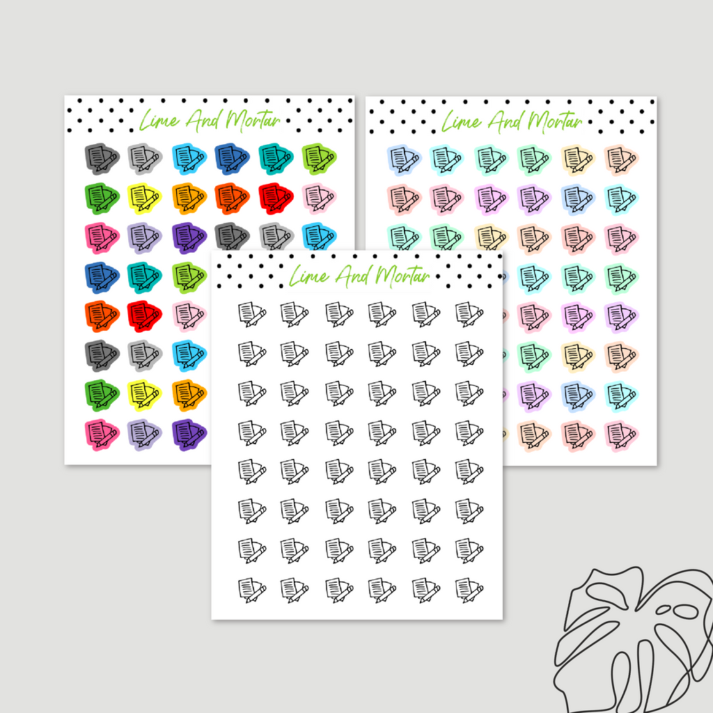Study Mini Icon Stickers