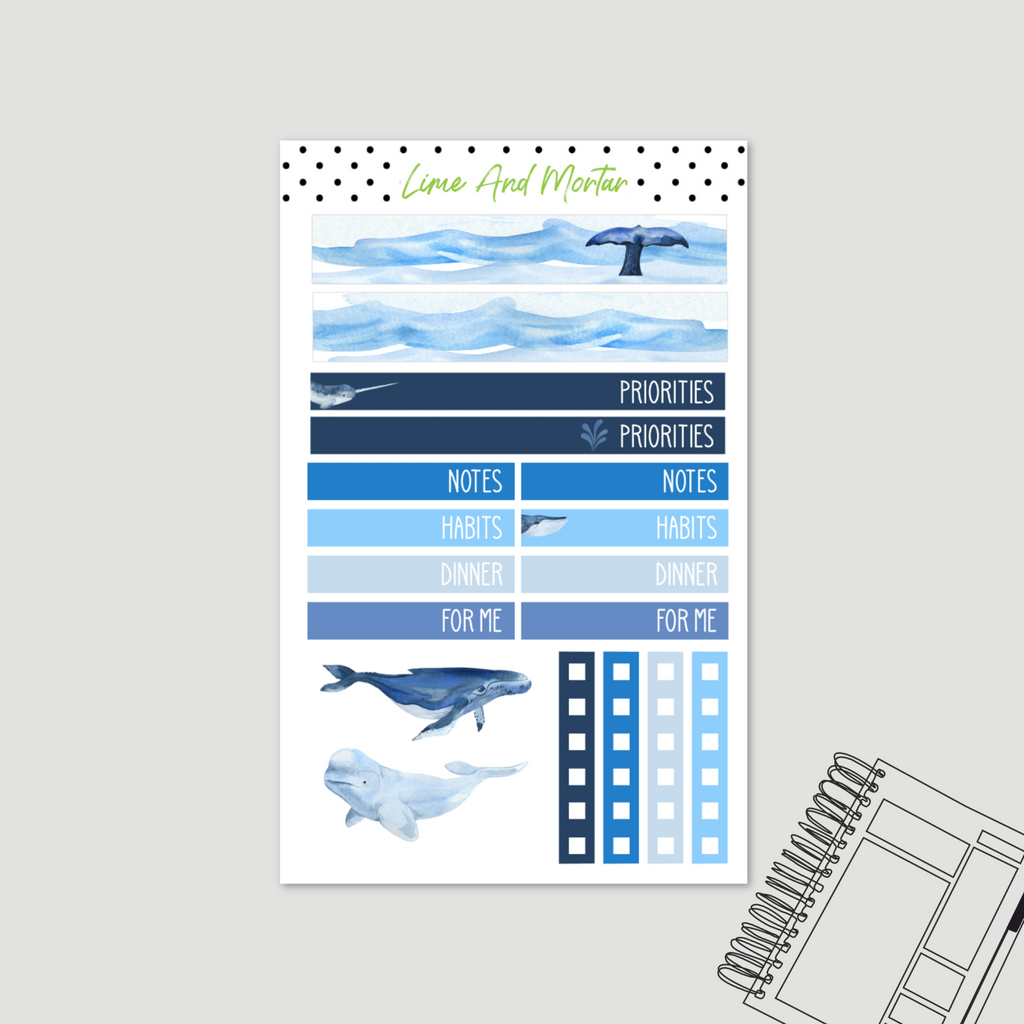 Whales | Lime DAILY Stickers