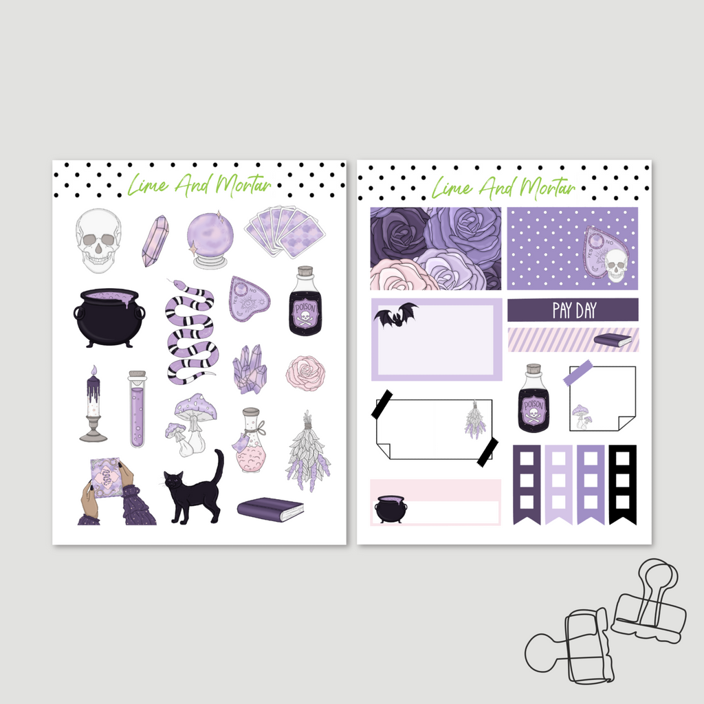 Witchy Vibes Decorative Stickers